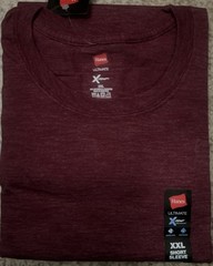 Hanes Ultimate X-Temp T-Shirts 2XL Cranberry Tart Heath New Sealed