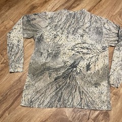 Vintage Mossy Oak Tshirt Men Size Large Hunting 3D Brush Camouflage Hunt Pocket