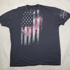 Grunt Style T Shirt Men XXL Patriot Military Tactical Veteran 2A USA Flag 049