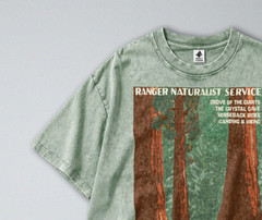 100% Cotton Tee – Unisex Retro Oversized Fit – Sequoia National Park Print