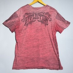 Affliction Live Fast Y2K T-Shirt Mens Size XL Cotton Red MMA Grunge Goth Skull