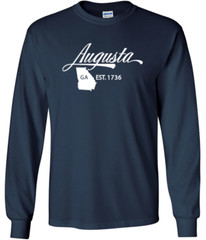 Augusta Georgia State T-Shirt Long Sleeve Graphic Tee Unisex Apparel Design