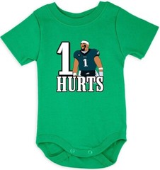 Jalen Hurts 1 Jersey Creeper Romper One Piece BABY