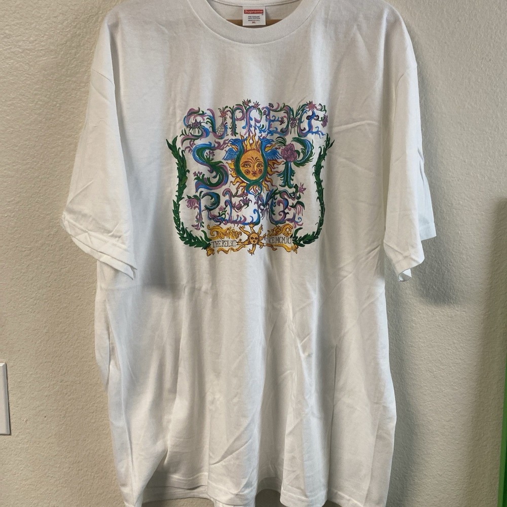 Supreme Crest T Shirt SS24 Size x Large White 100% Authentic