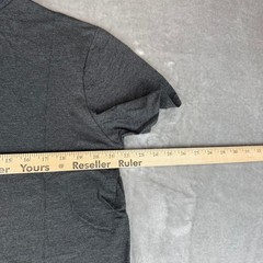Buck Mason Trail Traverse Curved Hem T-Shirt Mens Large Carbon Black USA $45 NWT
