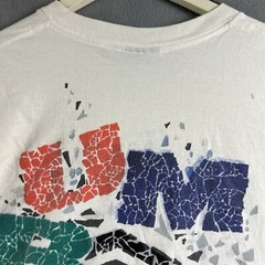 Vintage Umbro Shirt Mens Large White Sand Soccer Single Stitch 90s Thrashed USA