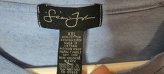 Y2K Sean John Polo Shirt Mens 2XL Blue Short Sleeve Embroidered Puff Daddy Hip