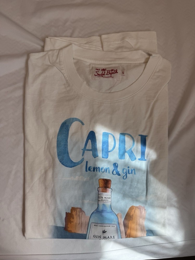 Men’s Saint Barth Capri Shirt Size Large Lemon & Gin
