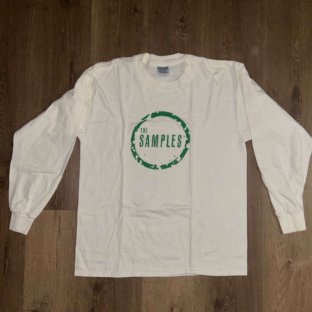 Vintage 90s The Samples Band T-Shirt Local Crew Graphic L Long Sleeve #48