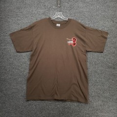 VINTAGE Bruce Lee Game of Death T Shirt Mens L Large Brown Ultra Cotton Graphic