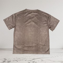 jk.ptwso Men’s Suede Texture Thorn Embroidery T-Shirt