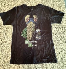 Breaking Peru Shirt Mens Black Llama Alpaca Funny Parody Republica 1821 TV XL