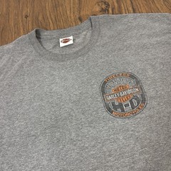 Harley Davidson Mens 2XL Gray T-Shirt Indianapolis Indiana RK Stratman Vintage