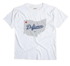 Defiance Ohio OH T-Shirt MAP