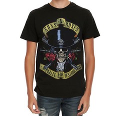 Guns N’ Roses APPETITE FOR DESTRUCTION SKULL TOP HAT T-Shirt NEW 100% Authentic