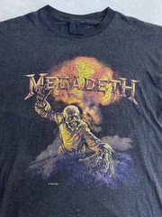 Vintage 1987 Megadeth T-Shirt Mens Large Black Single Stitch 80s Radioactive