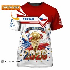 Unisex Shirt – Custom Czech Republic World Cup 2026 3D Shirt VK13891