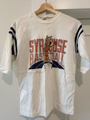 Vintage 70s 80s Syracuse University Basketball Tee T Shirt 3/4 Sleeve