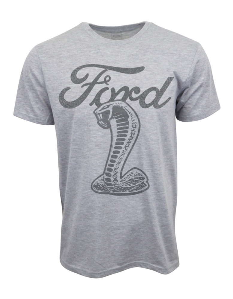 FORD COBRA T SHIRT OFFICIAL ITEM GRAY TEE