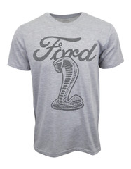 FORD COBRA T SHIRT OFFICIAL ITEM GRAY TEE