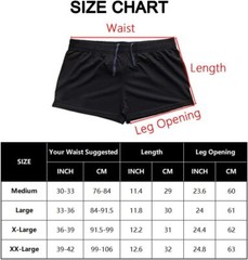 Muscle Alive Mens Bodybuilding X-Large, Pln Black+blue+gray-3pcs(3″ Inseam)