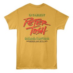 Peter Tosh In Concert Oakland CA July 26th 1978 Men’s T Shirt Reggae Music Merch