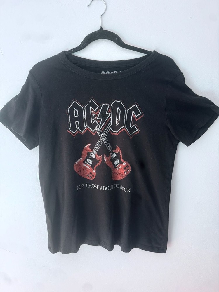 AC/DC For Those About To Rock Crossed Guitars Graphic T-Shirt