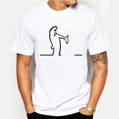 Summer T Shirts for Men Balum La Linea Funny Graphic Tshirt Cotton Comfortable P