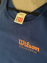 90s Vintage Wilson Tank Top Blue/orange Adult Size Medium