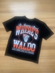 NWT Where’s Waldo? By DreamWorks Black/White/Orange thick T-Shirt Men’s Size M