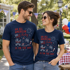 Patriotic Parent Pregnancy 4th of July T-Shirt