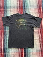 Vintage 1997 Tultex Black Led Zeppelin Stairway to Heaven Short Sleeve Tee L