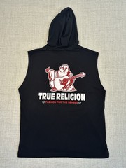 True Religion Hooded Tank Top Mens Large NWT! $72! Workout Streetwear Drawstring