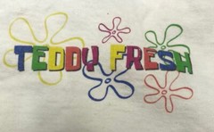 Teddy Fresh Spongebob L Cream Long Sleeve Double Sided *spots