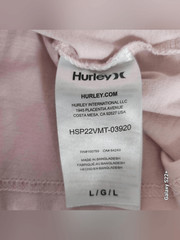 E21 Hurley Light Pink T-shirt with Navy Logo