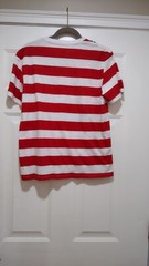 Where’s Waldo Men’s Size Medium stripe Shirt Custom/Cosplay