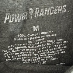 Power Rangers Its Morphin Time Graphic T-Shirt Mens Med Black Cotton Short Slv
