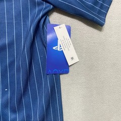 PlayStation Katakana Kanji Baseball Jersey Official License Navy Pinstripe XL