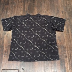 Rocawear All Over Print Graphic T Shirt Mens XL Black Cotton Short Sleeve Y2K