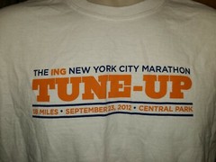 2012 The Ing New York City Marathon Tune Up 18 Miles Run Adult M White TShirt