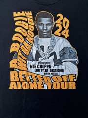 A BOOGIE TOUR TEE 2024 HIP HOP RAP GRAPHIC SHIRT LARGE