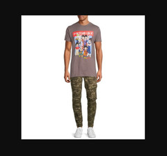 Men’s Dragon Ball Z Graphic T-Shirt Short Sleeve Crew Neck LARGE Charcoal NEW