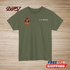 2nd Battalion 2nd Marine Regiment USMC Small Logo T-Shirt S to 5XL Made In USA