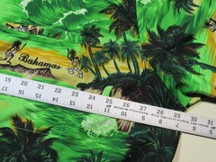 Vintage Rina Hawaiian Button Shirt Bahamas Tropical Islands Mens XXL Terivoile