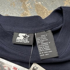 NWT Vintage Starter Logo 3M Navy T shirt Men Size Medium