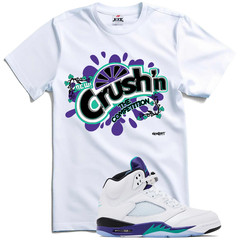 We Will Fit shirt to match Jordan 5 Grapes White Purple Emerald green