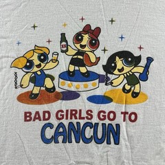 Vintage Powerpuff Girls Shirt Mens Large All Good Girls Go To Heaven Cancun Y2K