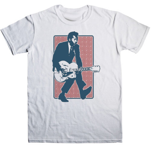 Vintage Chuck Berry Short Sleeve White All Size Unisex T-Shirt
