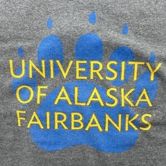 Vintage University Of Alaska Fairbanks Nanook Gray Graphic T Shirt Men’s Size M