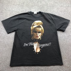 Vintage Absolutely Fabulous Shirt Mens Medium Funny Im Thin & Gorgeous1995 90s
